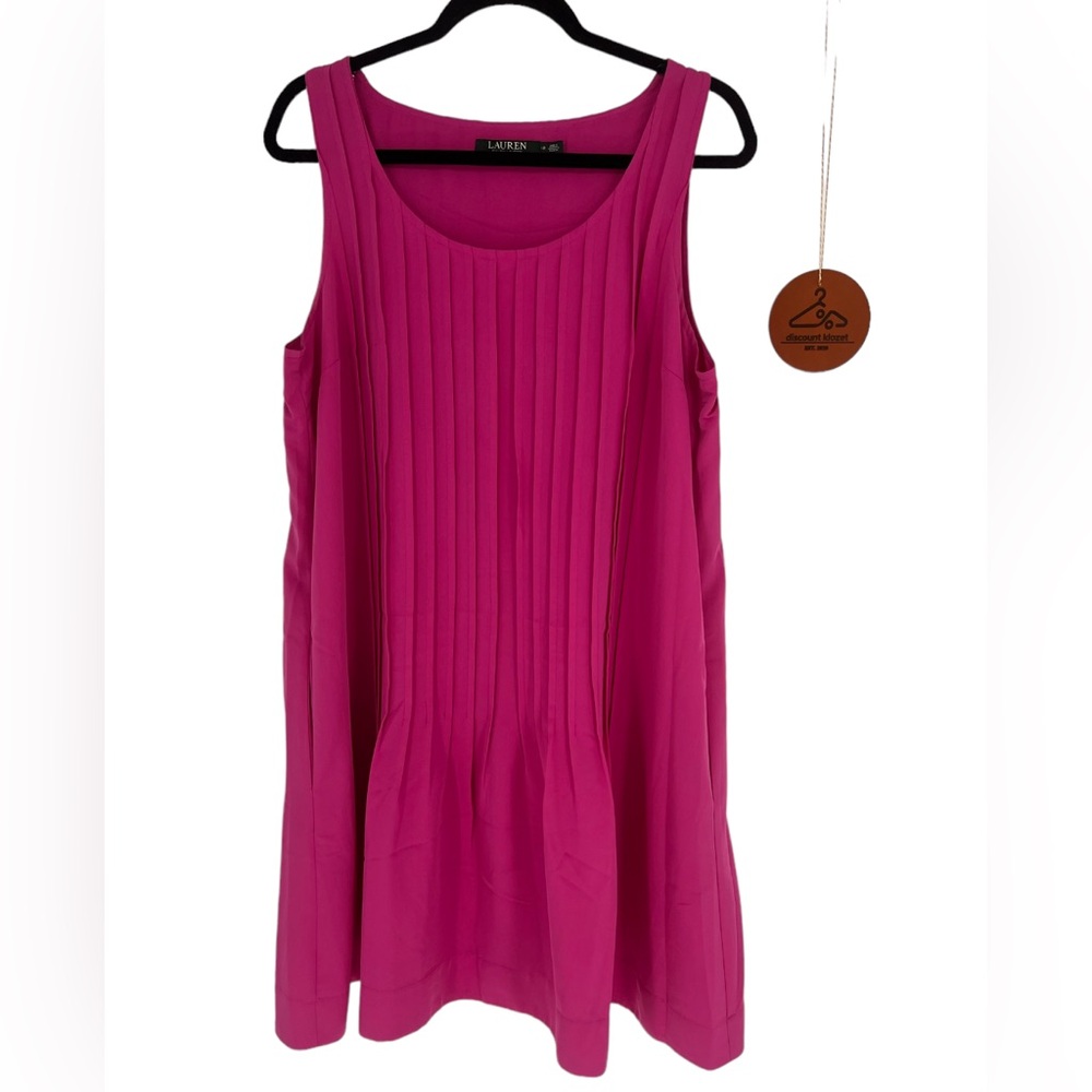 LAUREN RALPH LAUREN Pleated Shift Dress With Pockets‎